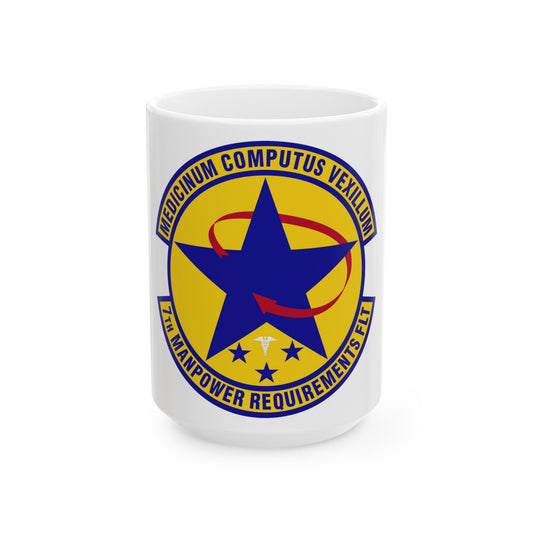 7 Manpower Requirements Flight AFMA (U.S. Air Force) White Coffee Mug-15oz-The Sticker Space