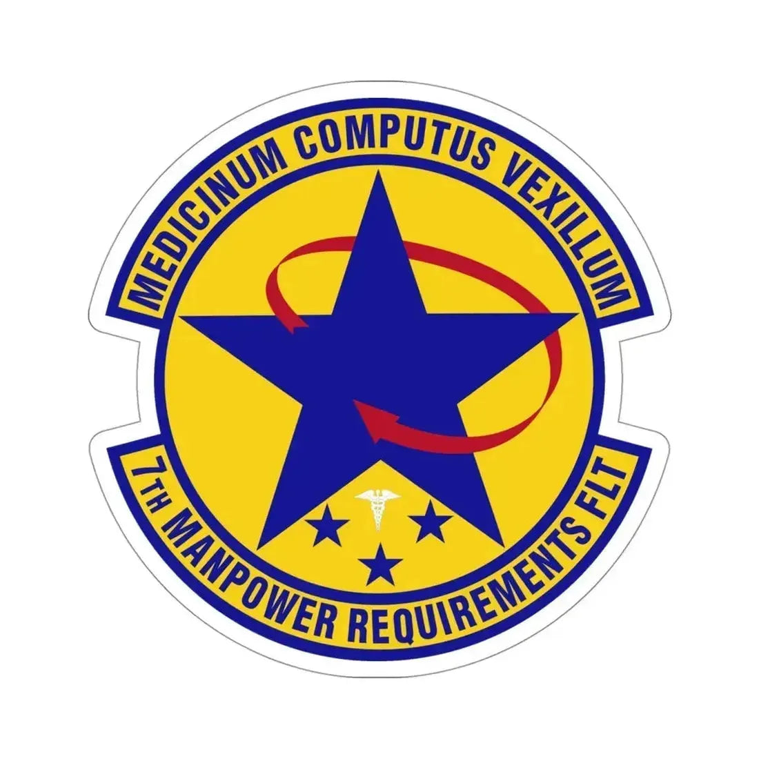 7 Manpower Requirements Flight AFMA (U.S. Air Force) STICKER Vinyl Die-Cut Decal 4 Inch - The Sticker Space