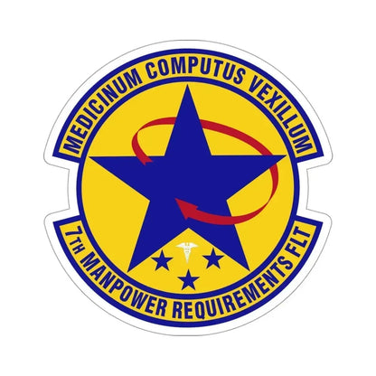 7 Manpower Requirements Flight AFMA (U.S. Air Force) STICKER Vinyl Die-Cut Decal 4 Inch - The Sticker Space