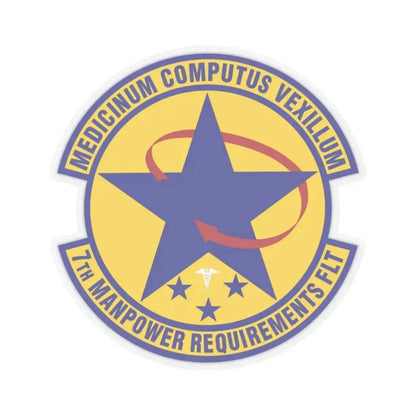 7 Manpower Requirements Flight AFMA (U.S. Air Force) STICKER Vinyl Kiss-Cut Decal 2 Inch Transparent - The Sticker Space