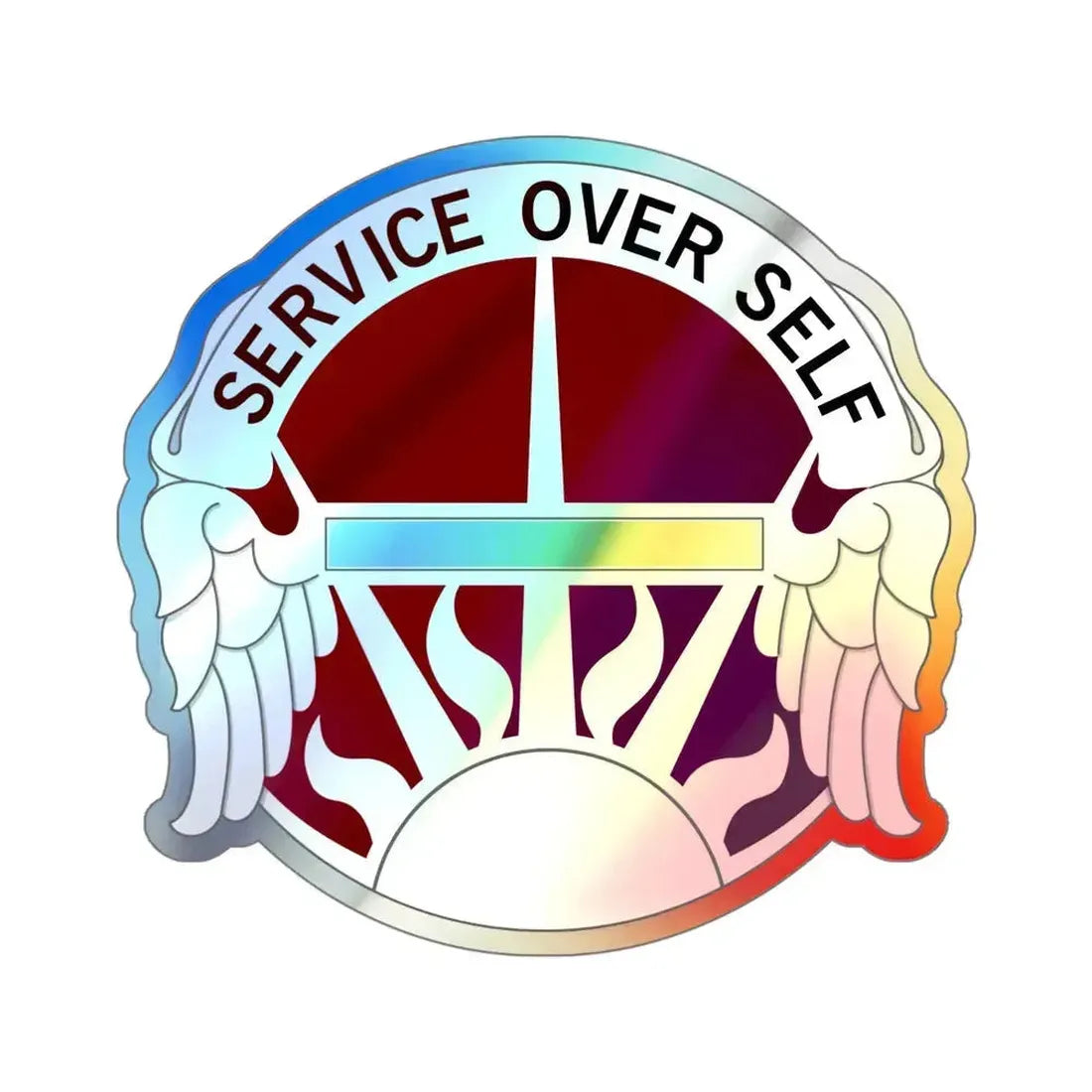 7 Medical Brigade (U.S. Army) Holographic STICKER Die-Cut Vinyl Decal 5 Inch Holographic - The Sticker Space