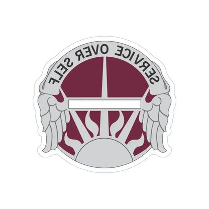 7 Medical Brigade (U.S. Army) REVERSE PRINT Transparent Die-Cut STICKER 6 Inch Die-Cut Transparent - The Sticker Space