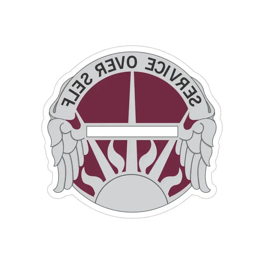 7 Medical Brigade (U.S. Army) REVERSE PRINT Transparent Die-Cut STICKER 6 Inch Die-Cut Transparent - The Sticker Space