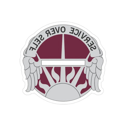 7 Medical Brigade (U.S. Army) REVERSE PRINT Transparent Die-Cut STICKER - The Sticker Space