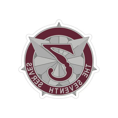 7 Medical Command 2 (U.S. Army) REVERSE PRINT Transparent Die-Cut STICKER 6 Inch Die-Cut Transparent - The Sticker Space