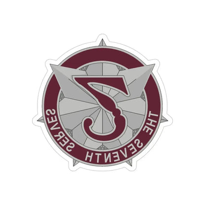 7 Medical Command 2 (U.S. Army) REVERSE PRINT Transparent Die-Cut STICKER - The Sticker Space