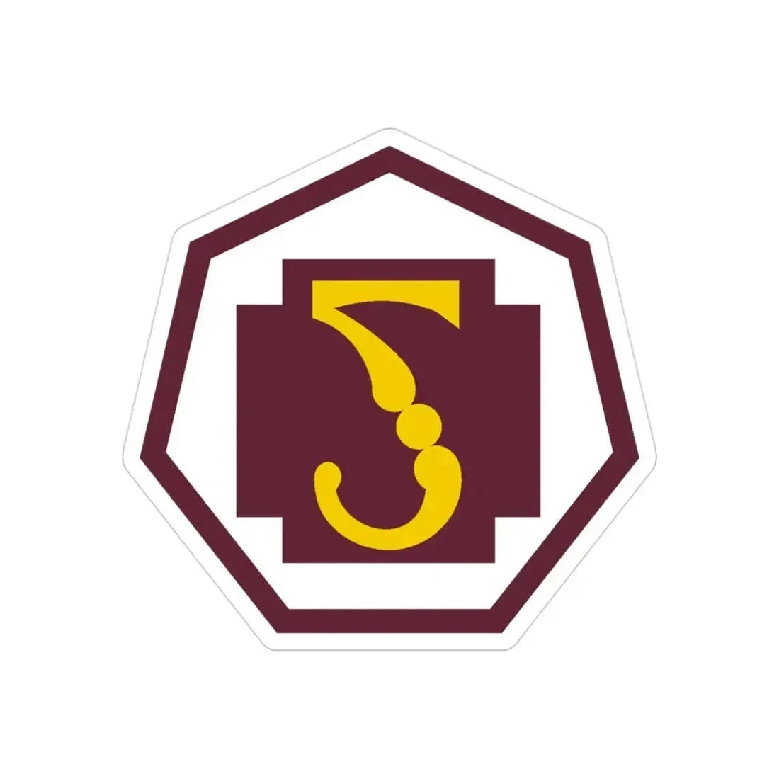 7 Medical Command (U.S. Army) REVERSE PRINT Transparent Die-Cut STICKER 3 Inch Die-Cut Transparent - The Sticker Space