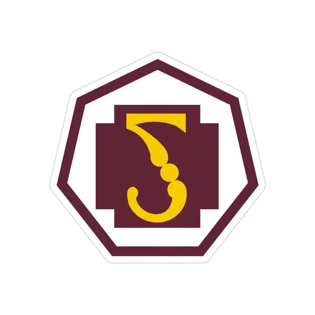 7 Medical Command (U.S. Army) REVERSE PRINT Transparent Die-Cut STICKER 4 Inch Die-Cut Transparent - The Sticker Space