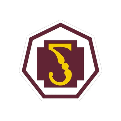 7 Medical Command (U.S. Army) REVERSE PRINT Transparent Die-Cut STICKER 4 Inch Die-Cut Transparent - The Sticker Space