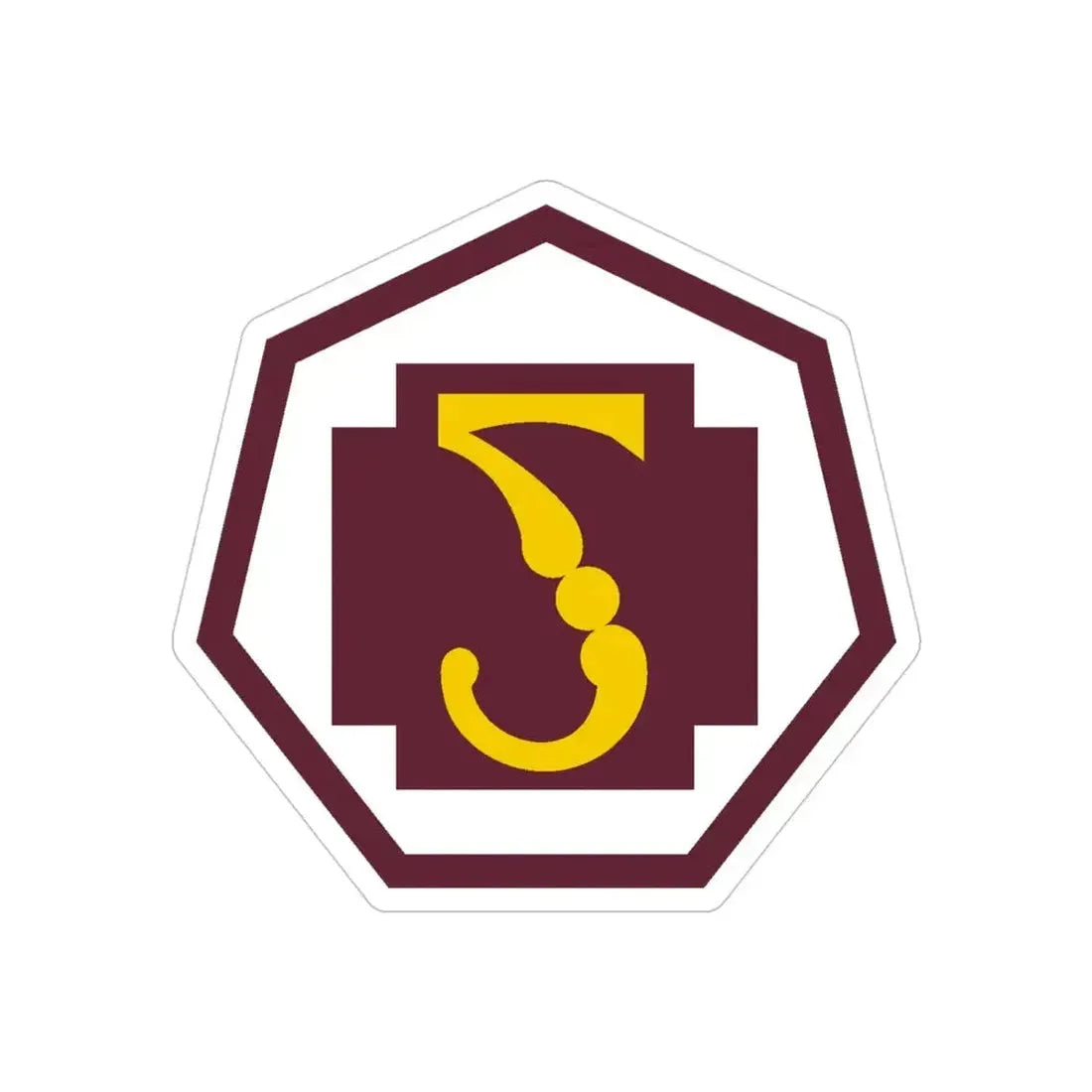 7 Medical Command (U.S. Army) REVERSE PRINT Transparent Die-Cut STICKER - The Sticker Space