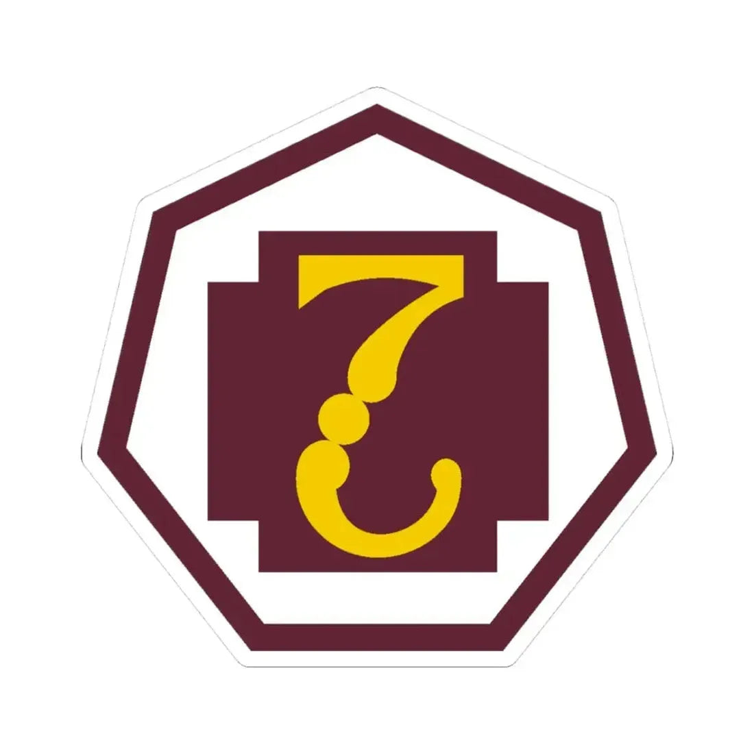 7 Medical Command (U.S. Army) STICKER Vinyl Kiss-Cut Decal 3 Inch White - The Sticker Space