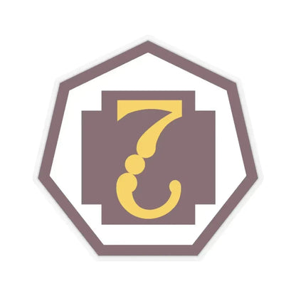 7 Medical Command (U.S. Army) STICKER Vinyl Kiss-Cut Decal 4 Inch Transparent - The Sticker Space