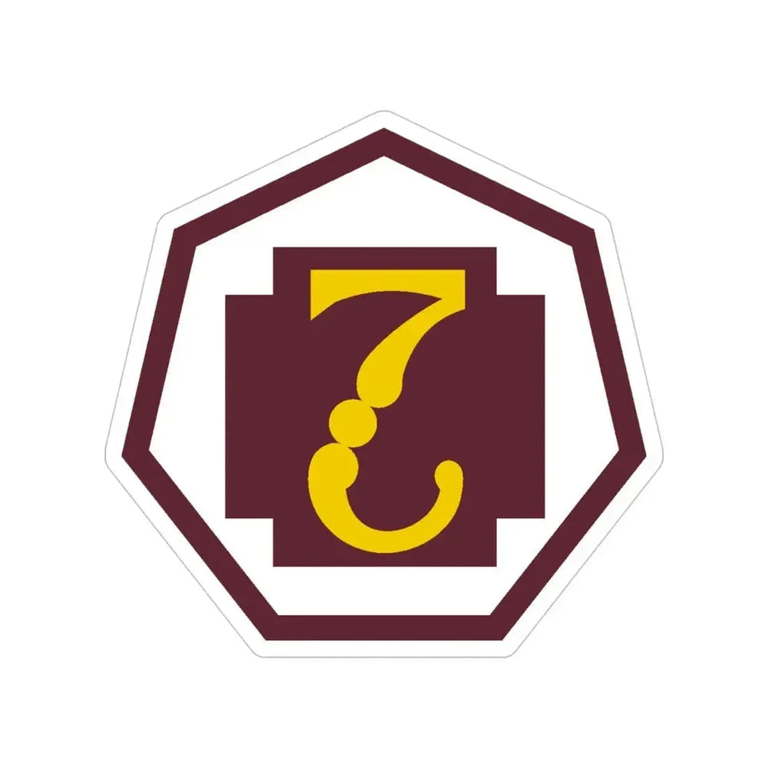 7 Medical Command (U.S. Army) Transparent STICKER Die-Cut Vinyl Decal 5 Inch - The Sticker Space