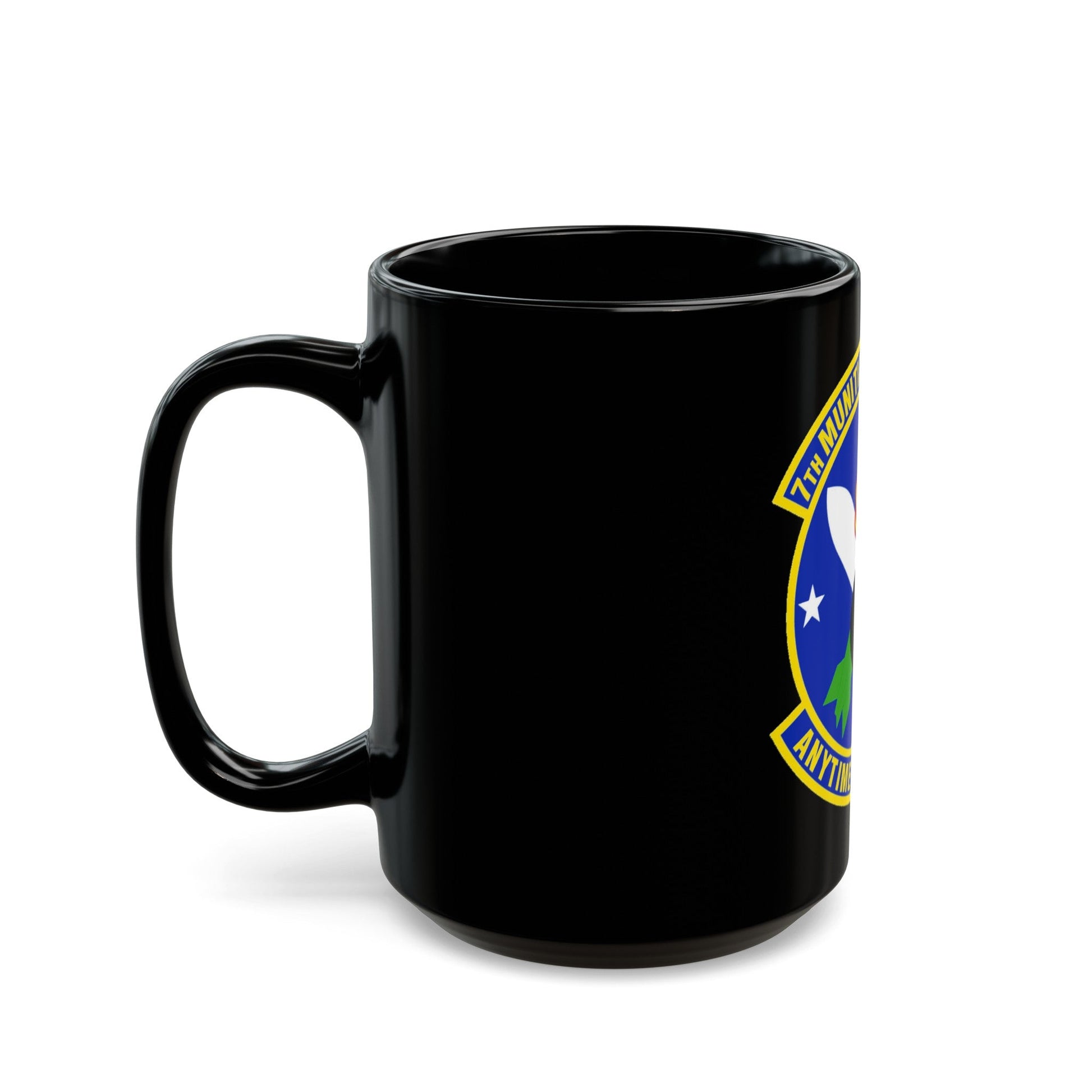 7 Munitions Squadron ACC (U.S. Air Force) Black Coffee Mug-The Sticker Space