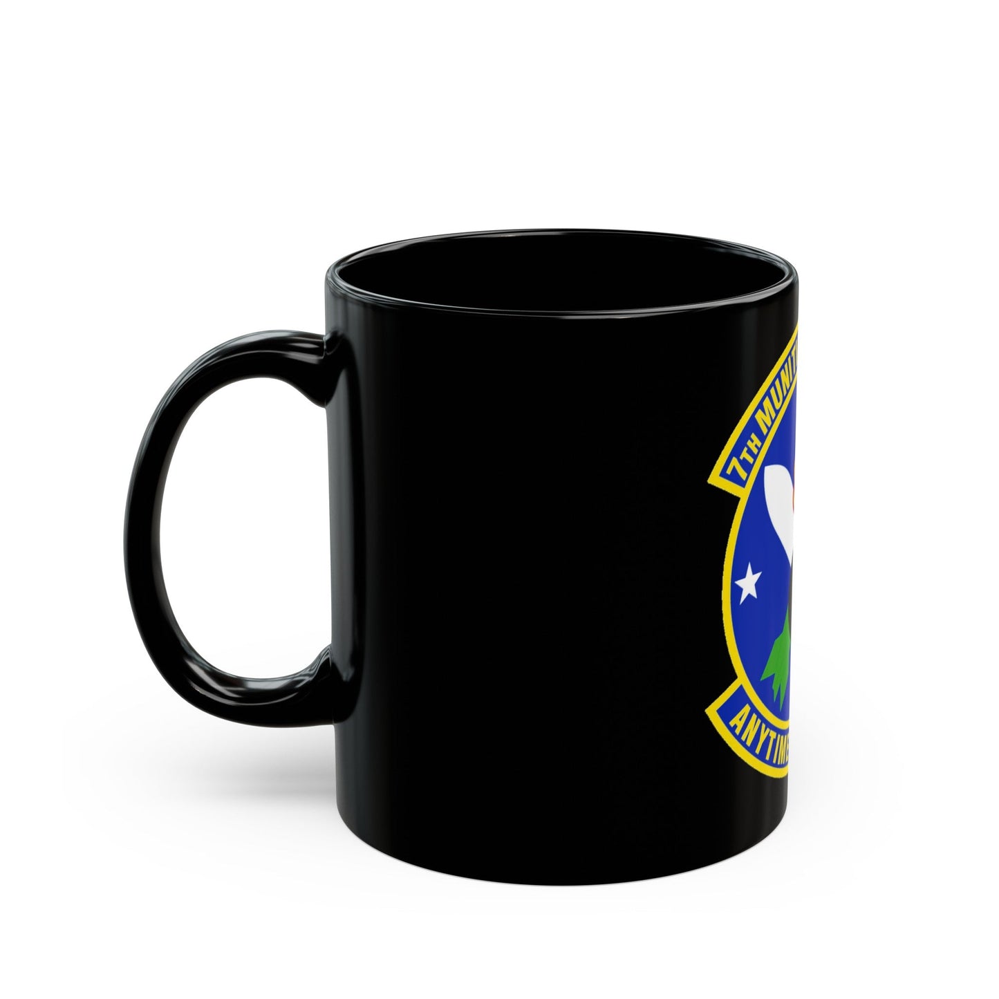 7 Munitions Squadron ACC (U.S. Air Force) Black Coffee Mug-The Sticker Space