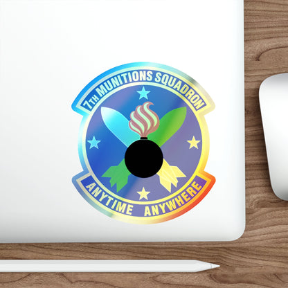 7 Munitions Squadron ACC (U.S. Air Force) Holographic STICKER Die-Cut Vinyl Decal-The Sticker Space