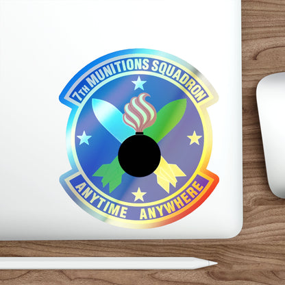 7 Munitions Squadron ACC (U.S. Air Force) Holographic STICKER Die-Cut Vinyl Decal-The Sticker Space