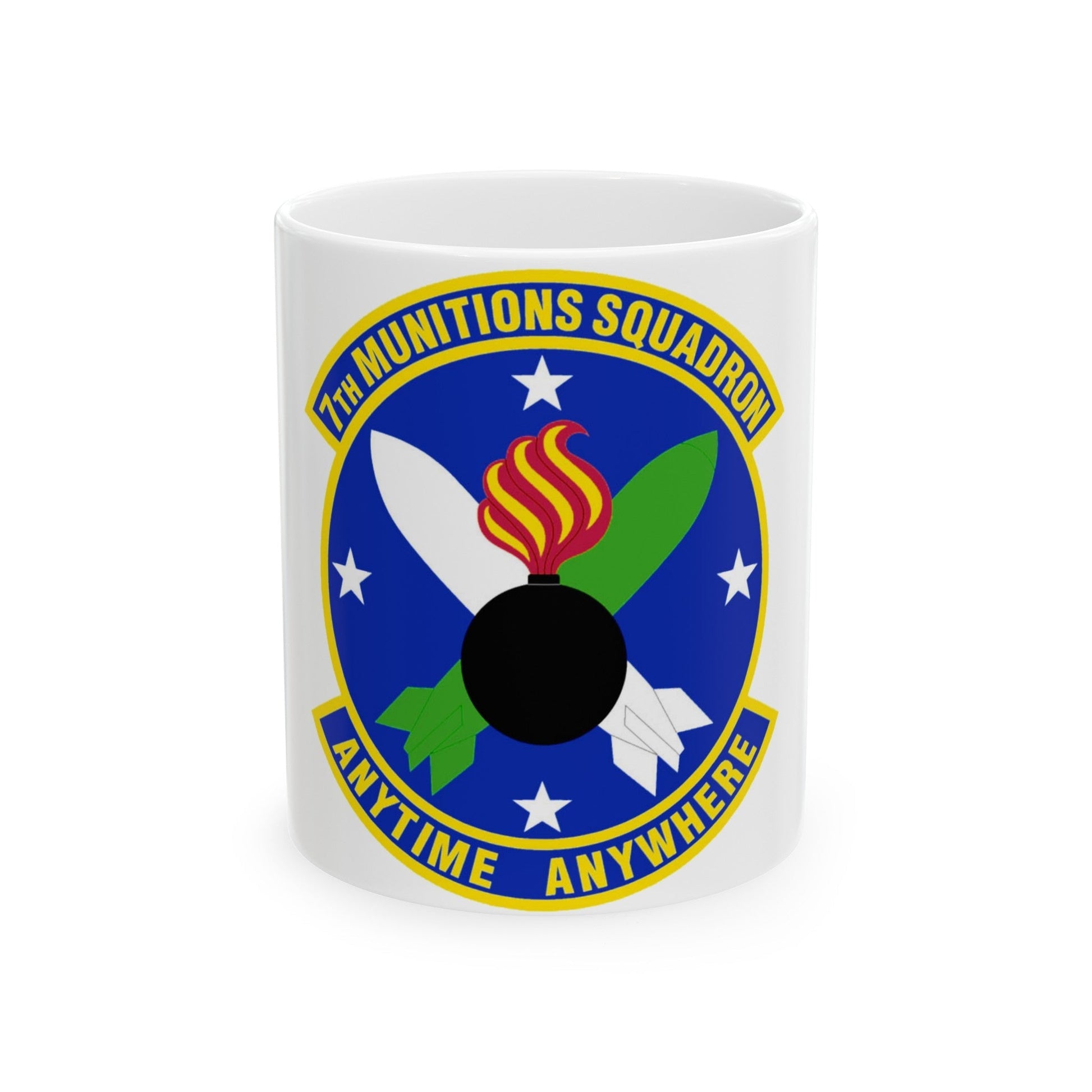 7 Munitions Squadron ACC (U.S. Air Force) White Coffee Mug-11oz-The Sticker Space