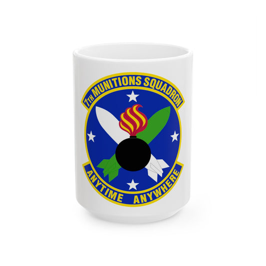 7 Munitions Squadron ACC (U.S. Air Force) White Coffee Mug-15oz-The Sticker Space
