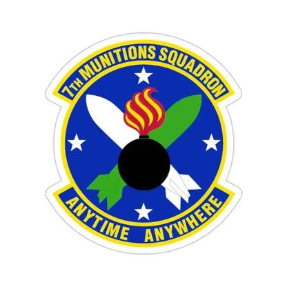 7 Munitions Squadron ACC (U.S. Air Force) STICKER Vinyl Die-Cut Decal 2 Inch - The Sticker Space