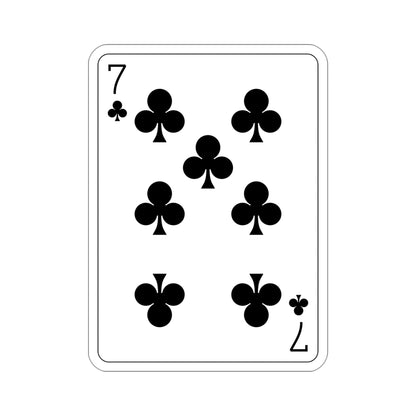 7 of Clubs Playing Card STICKER Vinyl Die-Cut Decal-4 Inch-The Sticker Space