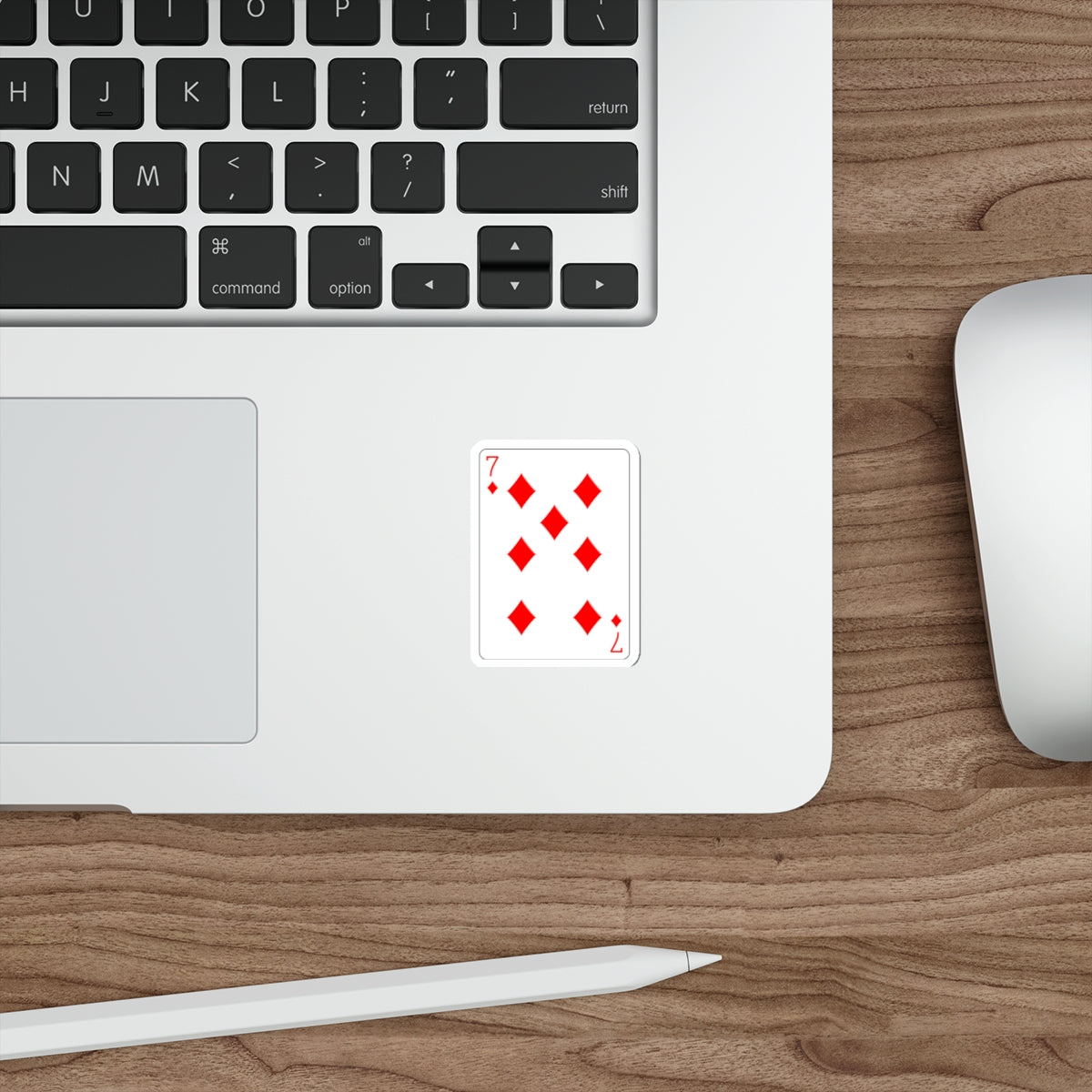 7 of Diamonds Playing Card STICKER Vinyl Die-Cut Decal-The Sticker Space