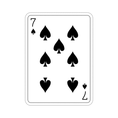 7 of Spades Playing Card STICKER Vinyl Die-Cut Decal-5 Inch-The Sticker Space