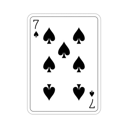 7 of Spades Playing Card STICKER Vinyl Die-Cut Decal-6 Inch-The Sticker Space