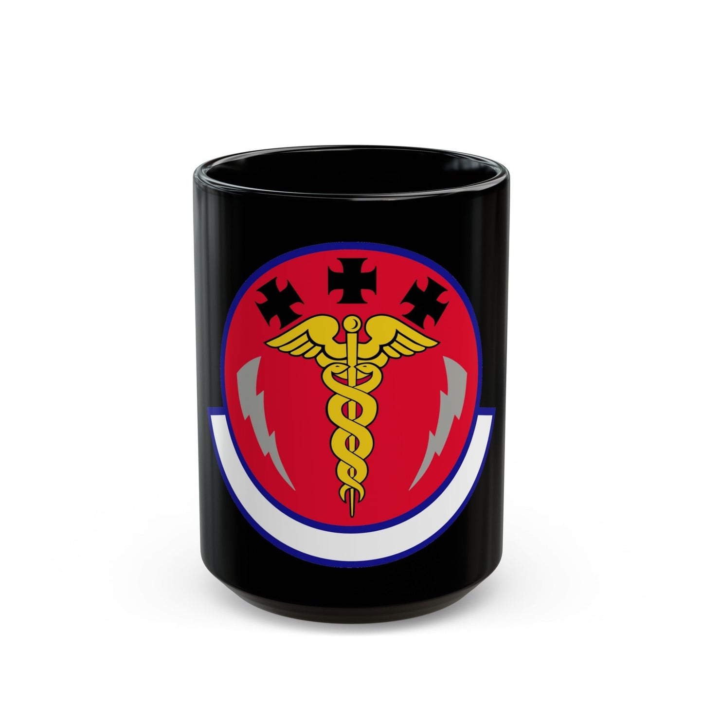 7 Operational Medical Readiness Squadron AFGSC (U.S. Air Force) Black Coffee Mug-15oz-The Sticker Space