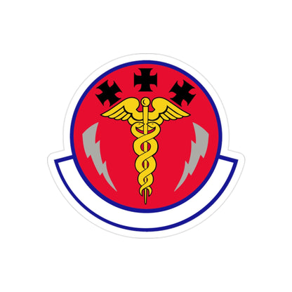 7 Operational Medical Readiness Squadron AFGSC (U.S. Air Force) REVERSE PRINT Transparent STICKER-2" × 2"-The Sticker Space