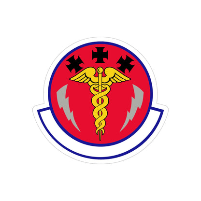 7 Operational Medical Readiness Squadron AFGSC (U.S. Air Force) REVERSE PRINT Transparent STICKER-4" × 4"-The Sticker Space