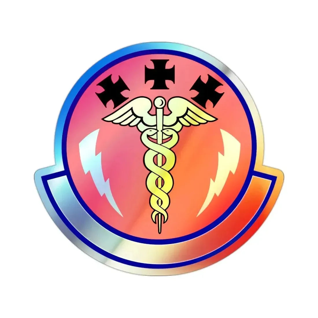 7 Operational Medical Readiness Squadron AFGSC (U.S. Air Force) Holographic STICKER Die-Cut Vinyl Decal - The Sticker Space