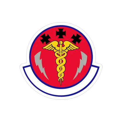 7 Operational Medical Readiness Squadron AFGSC (U.S. Air Force) REVERSE PRINT Transparent Die-Cut STICKER 2 Inch Die-Cut Transparent - The Sticker Space