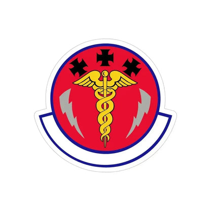 7 Operational Medical Readiness Squadron AFGSC (U.S. Air Force) REVERSE PRINT Transparent Die-Cut STICKER 5 Inch Die-Cut Transparent - The Sticker Space