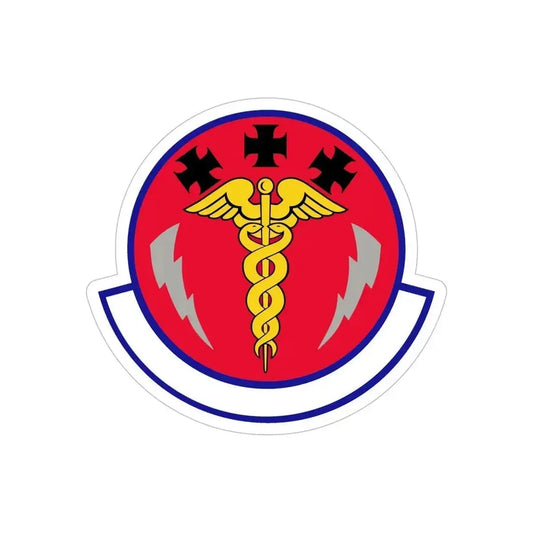 7 Operational Medical Readiness Squadron AFGSC (U.S. Air Force) REVERSE PRINT Transparent Die-Cut STICKER 6 Inch Die-Cut Transparent - The Sticker Space