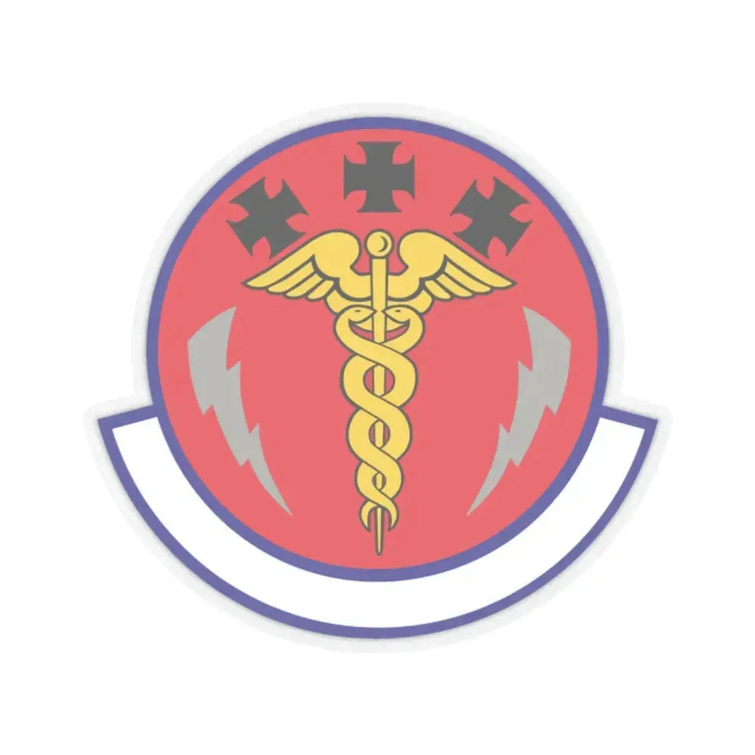 7 Operational Medical Readiness Squadron AFGSC (U.S. Air Force) STICKER Vinyl Kiss-Cut Decal 2 Inch Transparent - The Sticker Space