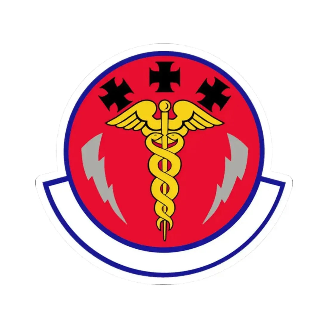 7 Operational Medical Readiness Squadron AFGSC (U.S. Air Force) STICKER Vinyl Kiss-Cut Decal 2 Inch White - The Sticker Space