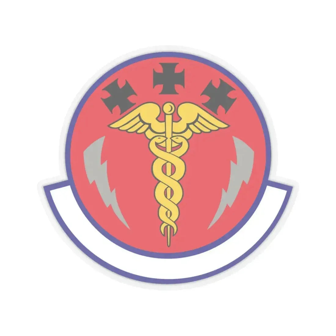 7 Operational Medical Readiness Squadron AFGSC (U.S. Air Force) STICKER Vinyl Kiss-Cut Decal 3 Inch Transparent - The Sticker Space