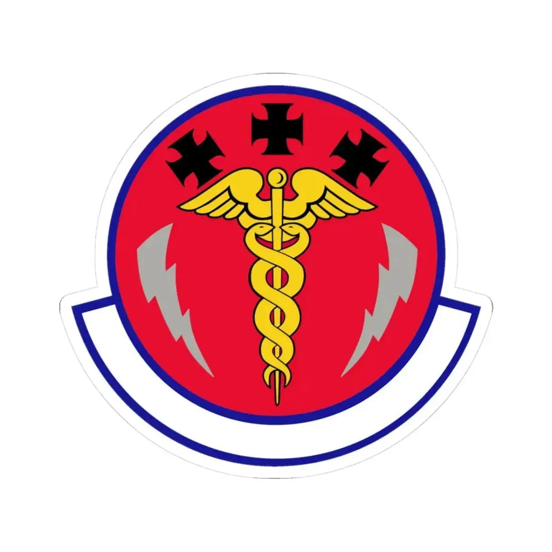 7 Operational Medical Readiness Squadron AFGSC (U.S. Air Force) STICKER Vinyl Kiss-Cut Decal 3 Inch White - The Sticker Space