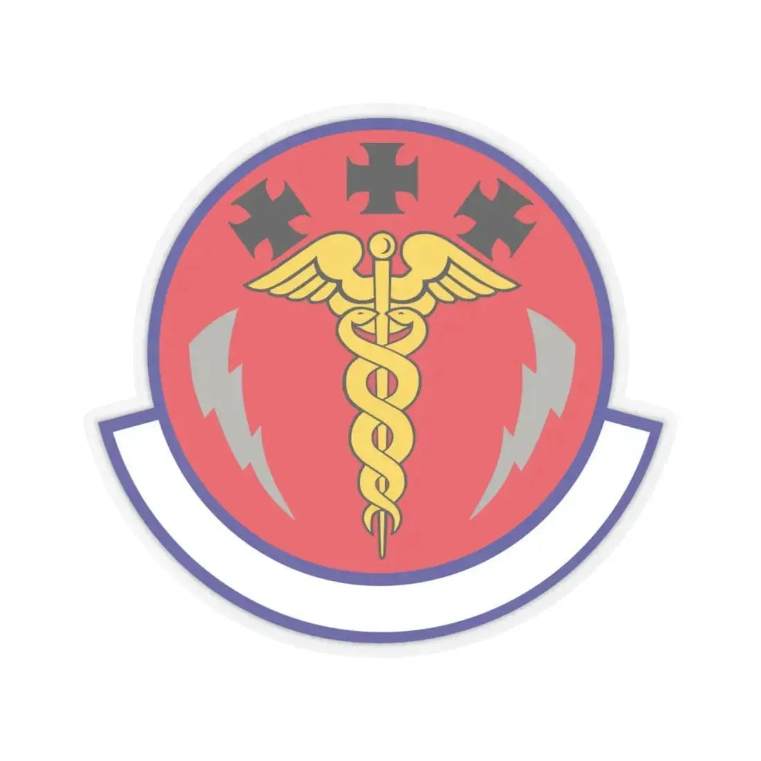 7 Operational Medical Readiness Squadron AFGSC (U.S. Air Force) STICKER Vinyl Kiss-Cut Decal 6 Inch Transparent - The Sticker Space