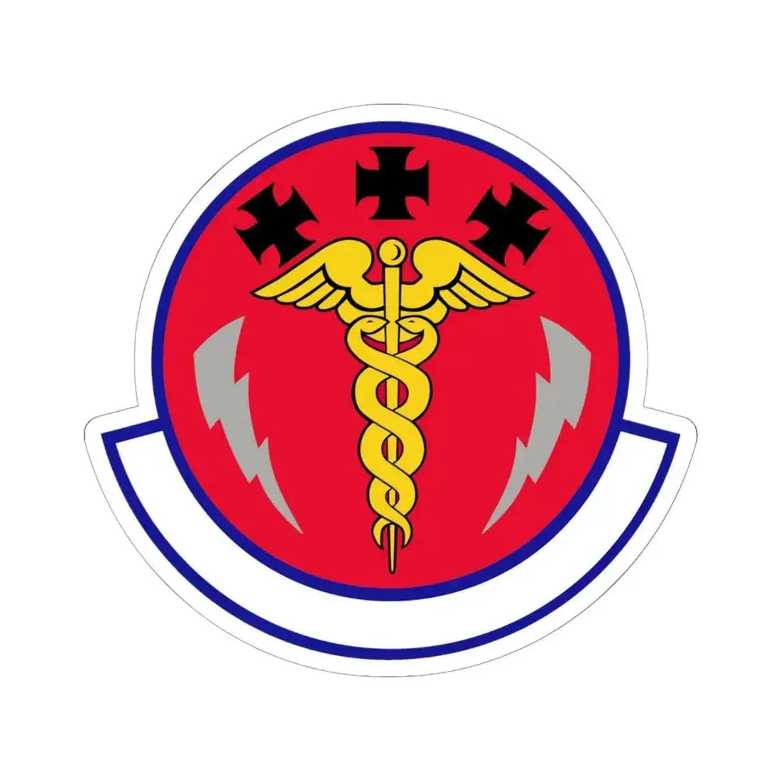 7 Operational Medical Readiness Squadron AFGSC (U.S. Air Force) STICKER Vinyl Kiss-Cut Decal 6 Inch White - The Sticker Space