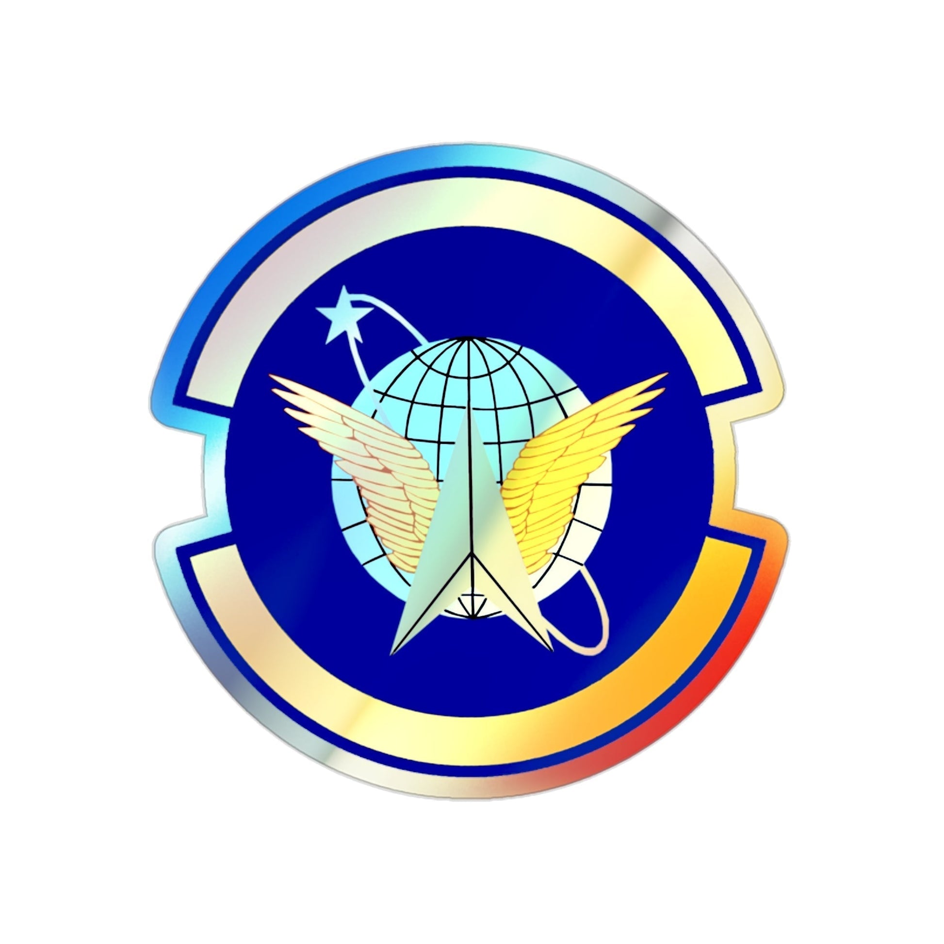 7 Space Operations Squadron AFRC (U.S. Air Force) Holographic STICKER Die-Cut Vinyl Decal-2 Inch-The Sticker Space