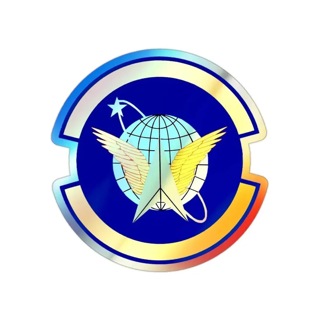 7 Space Operations Squadron AFRC (U.S. Air Force) Holographic STICKER Die-Cut Vinyl Decal - The Sticker Space