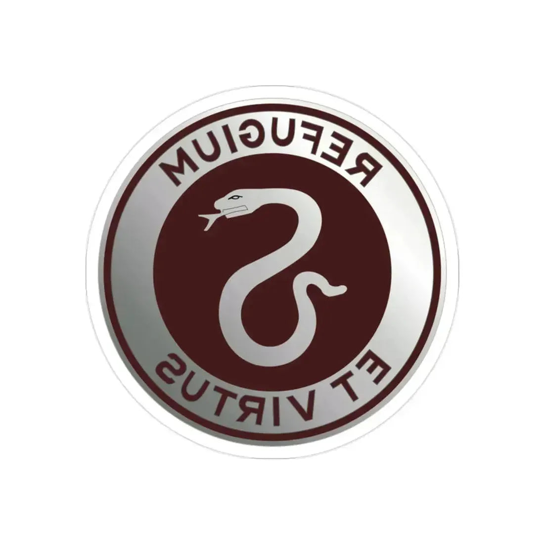 7 Surgical Hospital (U.S. Army) REVERSE PRINT Transparent Die-Cut STICKER 2 Inch Die-Cut Transparent - The Sticker Space