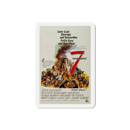 7 Women 1966 Movie Poster Refrigerator Magnet 2 Inch - The Sticker Space