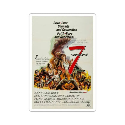 7 Women 1966 Movie Poster STICKER Vinyl Die-Cut Decal - The Sticker Space