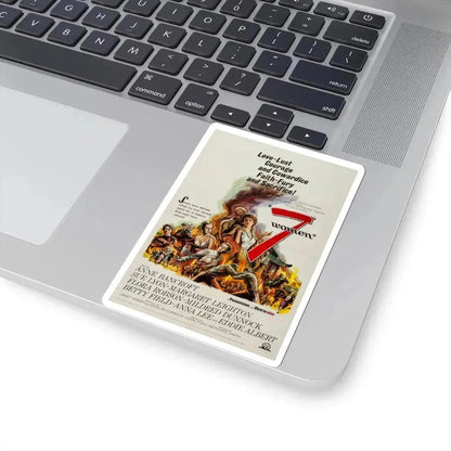 7 Women 1966 Movie Poster - STICKER Vinyl Kiss-Cut Decal - The Sticker Space