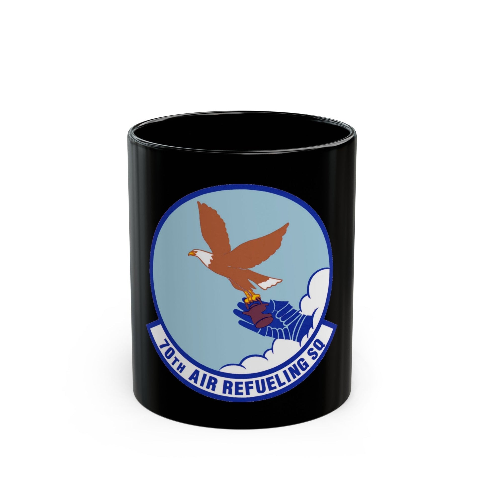 70 Air Refueling Squadron AFRC (U.S. Air Force) Black Coffee Mug-11oz-The Sticker Space