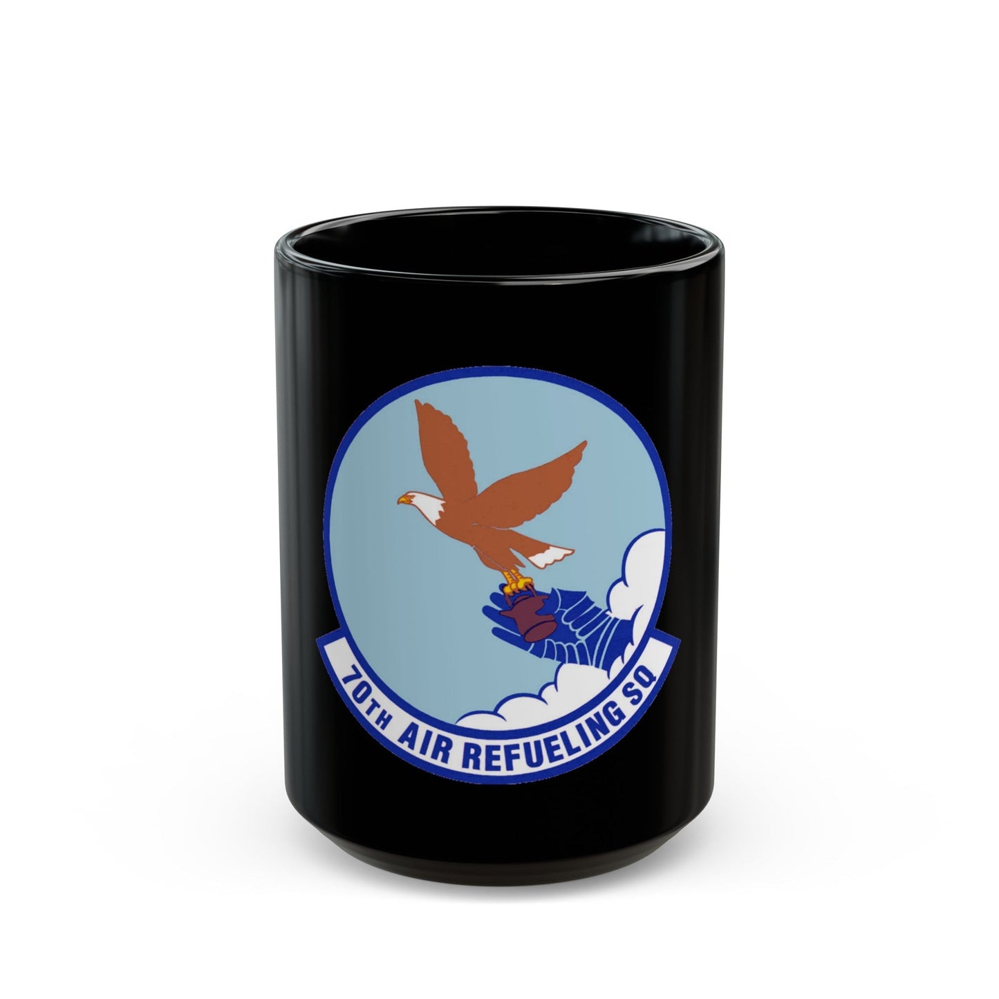 70 Air Refueling Squadron AFRC (U.S. Air Force) Black Coffee Mug-15oz-The Sticker Space