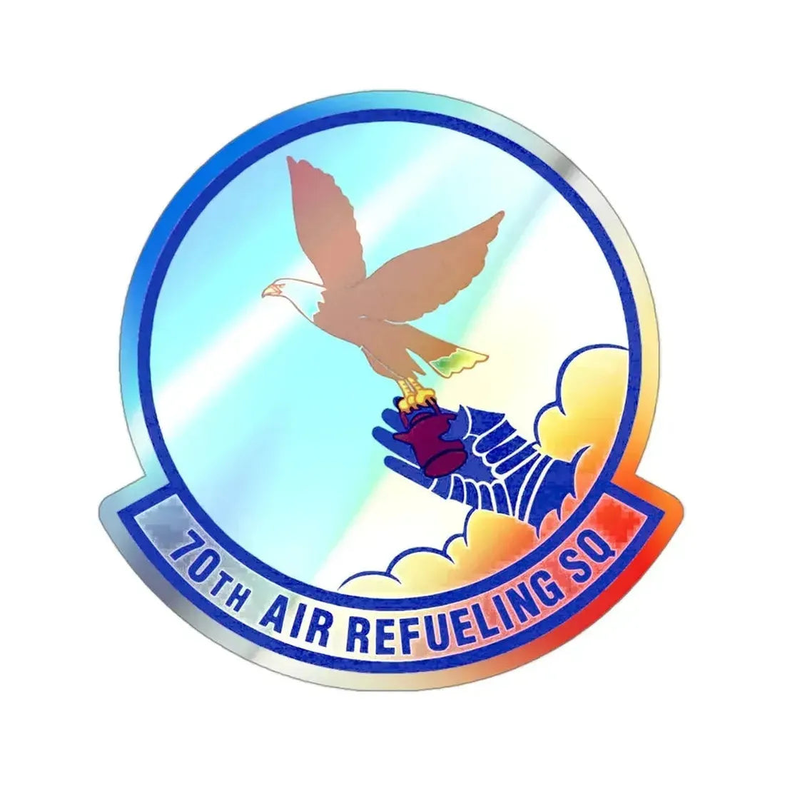70 Air Refueling Squadron AFRC (U.S. Air Force) Holographic STICKER Die-Cut Vinyl Decal - The Sticker Space